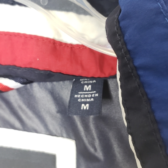 Tommy Hilfiger Taslan Retro Puffer Jacket Royal Blue And White Size Medium - Picture 10 of 11